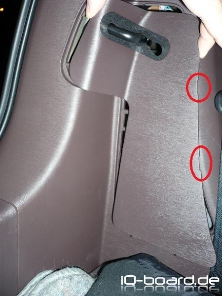 Verkleidung vor linker Rückleuchte