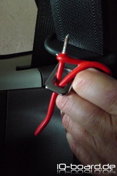 Zubehör um dem hinteren Gurteklappern ein Ende zu setzen