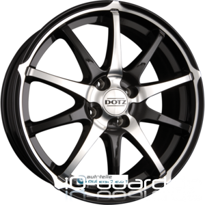 DOTZ SHURIKEN Schwarz Glanz Frontpoliert Einteilig 7.00 x 17