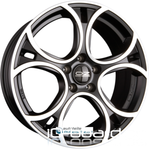 OZ Wave Matt black diamond cut Einteilig 7.00 x 17 ET 37 4x100