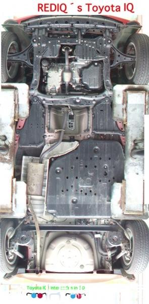 Toyota IQ von Unten in 3D