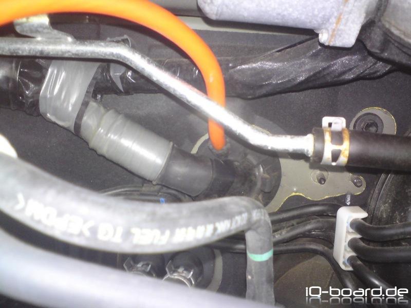 Stromkaberverlauf Spritzwand