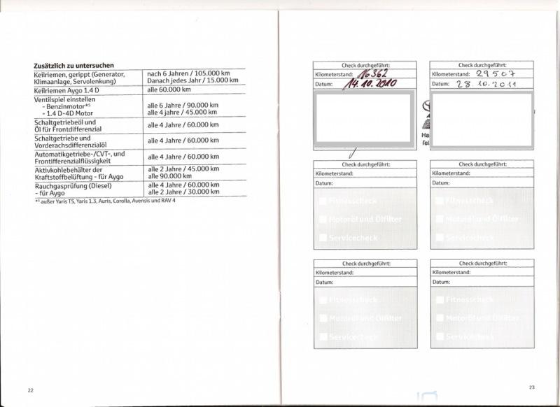 Serviceheft  Serviceplan