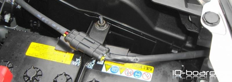 LED Tagfahrlicht Toyota iQ.Steckverbindung wasserdicht zum Stoßfänger