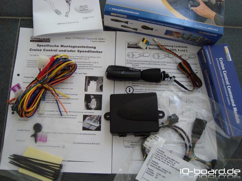 IQ Kompletter Einbausatz GoldCruise mit CM5 Bedienelement