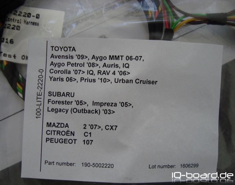 IQ Spezifischer T-Kabelsatz IQ