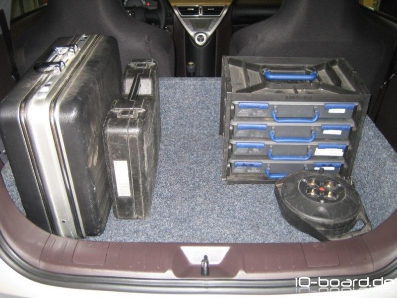 Kofferaum mit Werkzeug